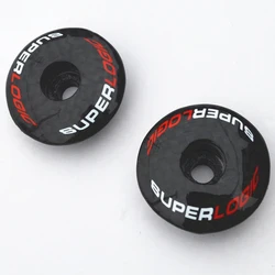 New Arrival Potence Carbone 2pcs/lot Full Superlogic Carbon Fiber Bicycle Stem Top Cap Washer Spacer 3k Finish Bike Parts