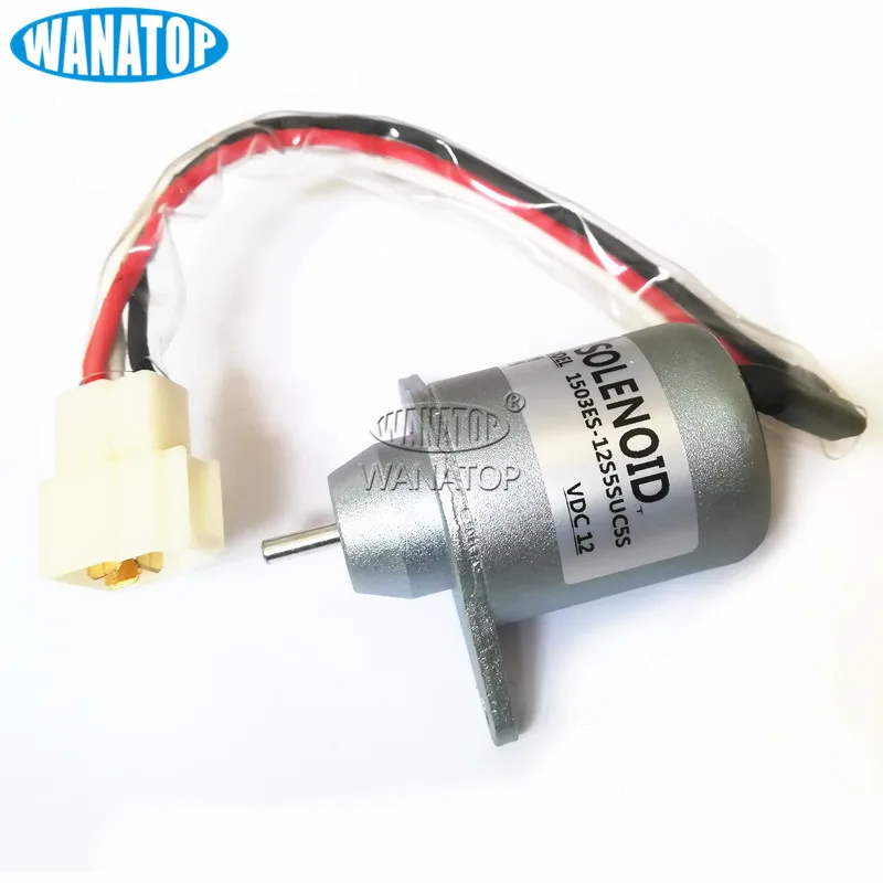 

New Fuel Solenoid 1503ES-12S5SUC5S 119653-77950 SA-5190-12 For Yanmar Kubota John Deere Tractor 12V