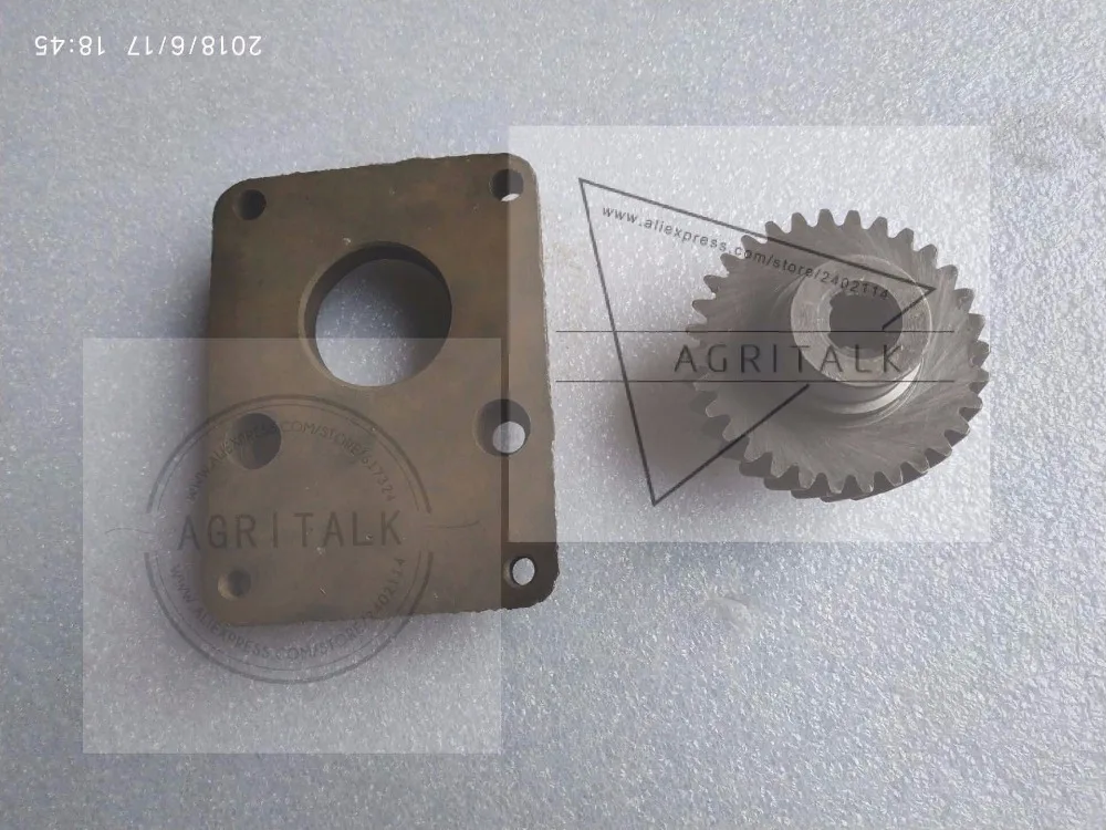 hydraulic pump transmission gear with plate for old designed pump replacement for Fengshou tractor FS250 with NJ3, part number: