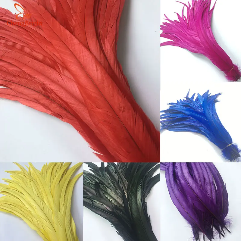 

Beatiful 500PCS 35-40CM/14-16Inch Natural Rooster Feathers Feather For Decoration Crafts Christma Diy Rooster Plume Accessories