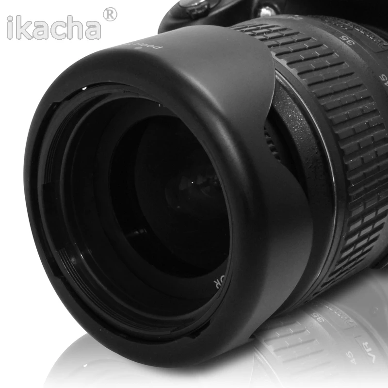 Parasol de lente reversible Good Pro de 58 mm con forma de pétalo para lentes Canon Rebel de 18-55 mm STM, cámaras T5i, T4i, T3i, T3, T2i y XSi