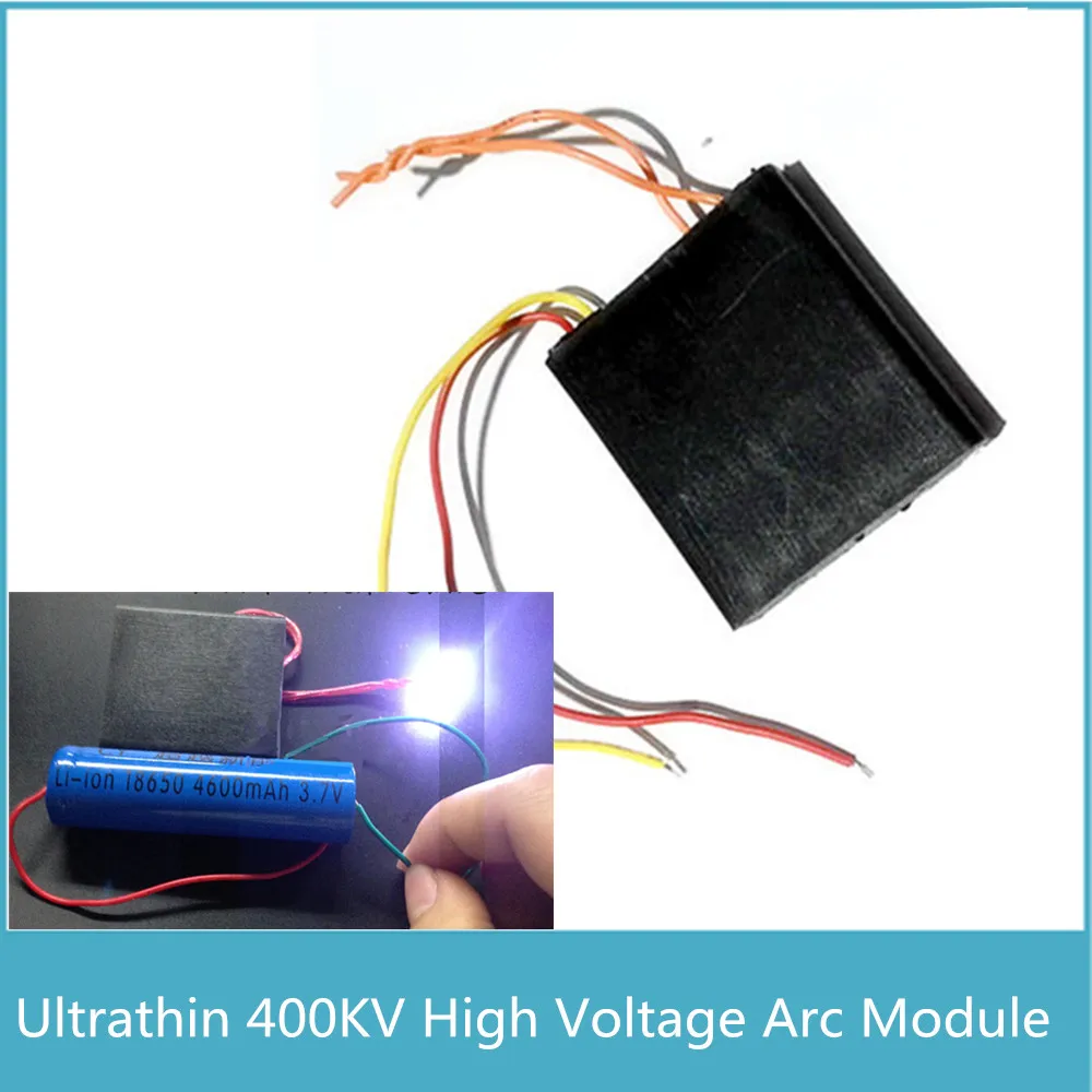 

1pcs Super 2cm Voltage Arc 400KV High Voltage Generator, Small Ultrathin Pulse DC High Voltage Module