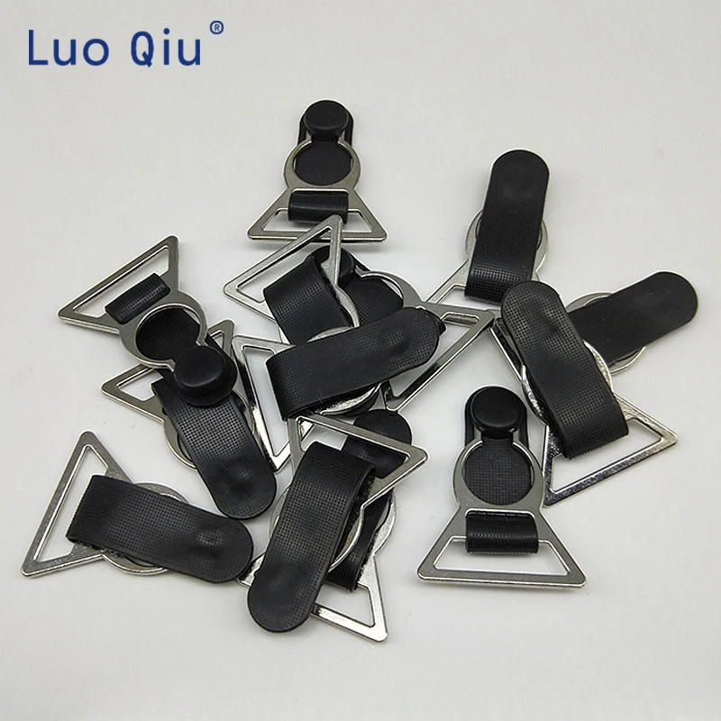 Sewing clips metal Metal+Plastic Garter Clips Removable buckle Garment Accessories Stockings 5 pcs/lot 25mm Luo Qiu
