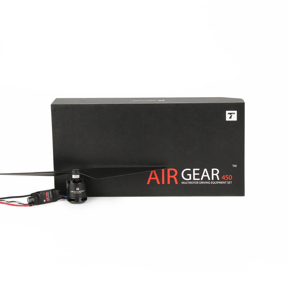 T-MOTOR AIR GEAR 450 II COMBO 2216 KV920 motor+T1045+AIR 20A ESC for beginner rc edu drone and show