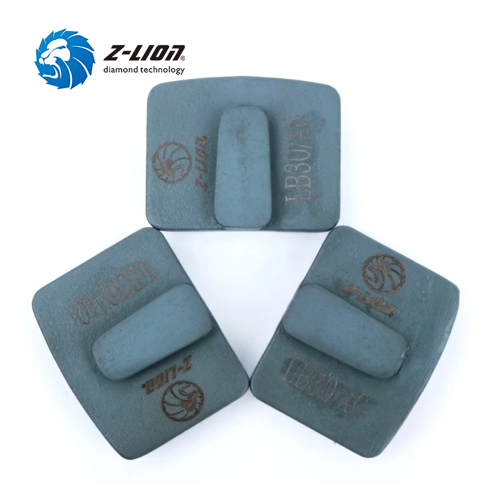 Z-LION 3pcs Abrasive Grinding Tools Arrow Segment Redilock Diamond Grinding Plate For Cocrete Surface Floor Polishing Disc