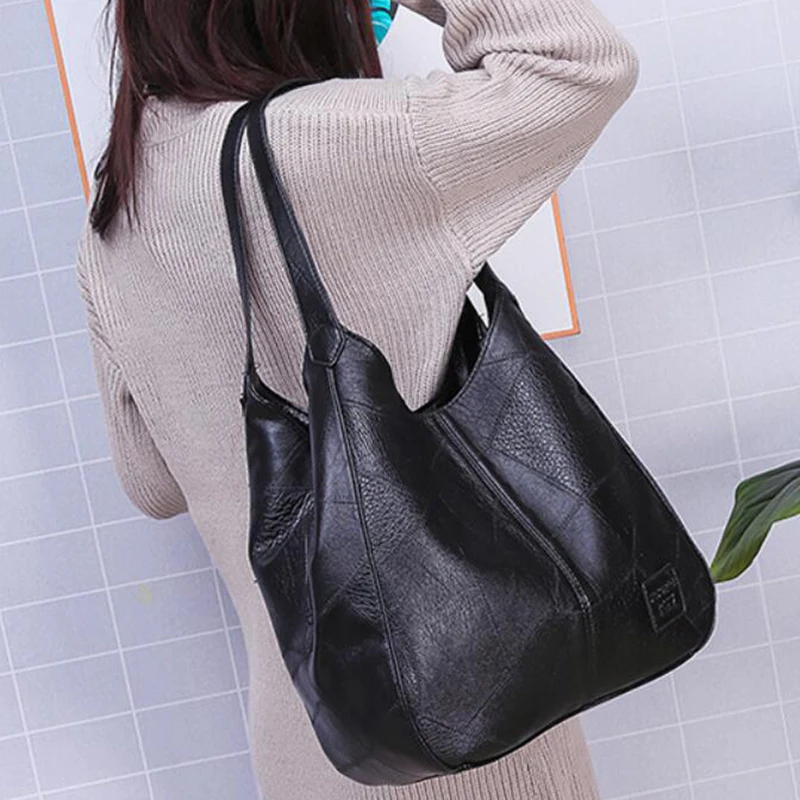 Yogodlns Vintage Frauen Handtasche Designer Luxus Handtaschen Frauen Schulter Tote Weibliche Top-griff Taschen Mode Marke – Detail 12