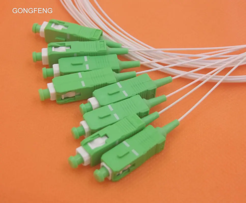 

10pcs NEW Steel Tube 1x8 Differential Mini Blockless SC/APC Connector 1*8 Fiber Optic PLC Splitter Wire harness Special