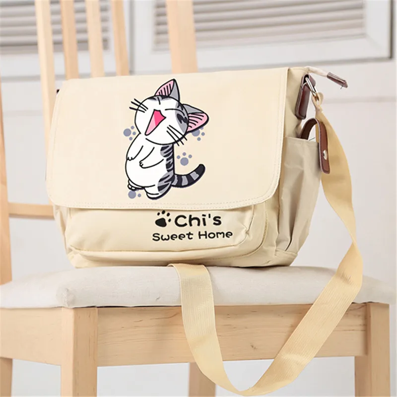 

Chi's Sweet Home Kawaii Cat сумки через плечо для женщин парусиновые школьные сумки милый кот женские сумки через плечо с героями мультфильмов