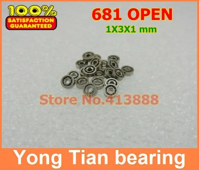 

Free Shipping NBZH bearing10Pcs 681 Open 1x3x1 Mm Deep Groove Ball Bearing Miniature Bearing High Quality 681K