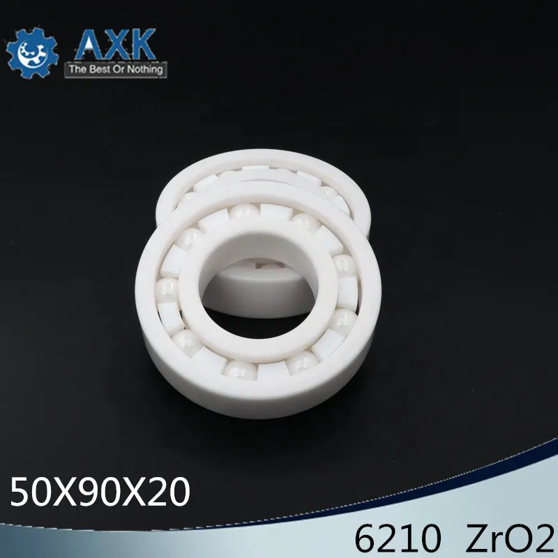 6210 Full Ceramic Bearing ( 1 PC ) 50*90*20 mm ZrO2 Material 6210CE All Zirconia Ceramic Ball Bearings