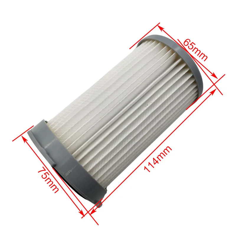 Cartucho de aspiradora de alta calidad, filtro HEPA plisado EF75B para ZS203 ZT17635 ZT17647 ZTF7660IW ZTF7616, 2 unidades