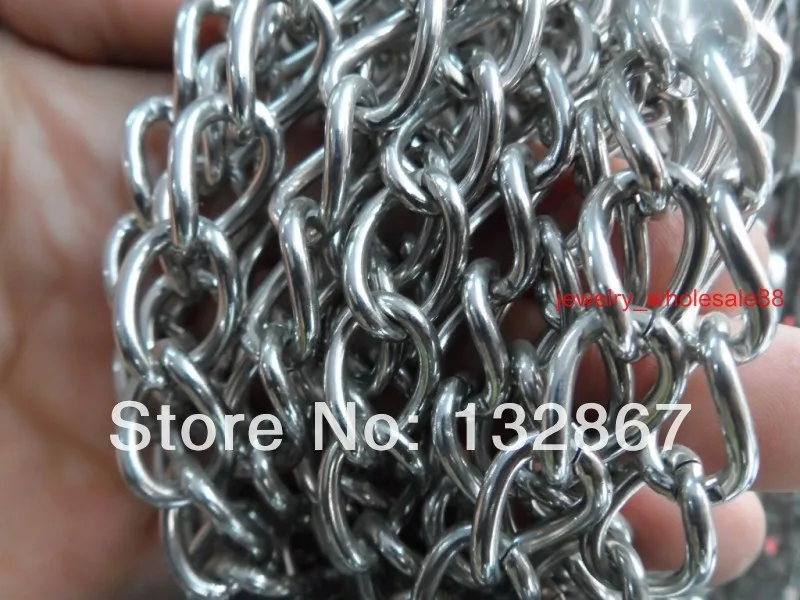 Lot  5 meters 7.5mm Cowboy Link Chain Stainless Steel DIY Jewelry Finding Chain Finding  in bulk