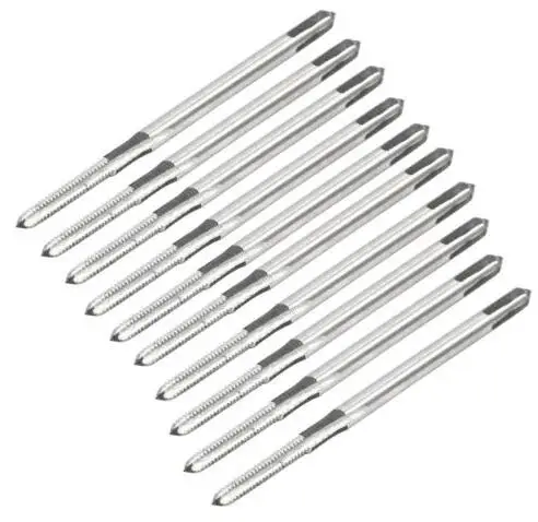 

10 Pcs Square Head HSS M2 2mm 3 Flutes Hand Screw Thread Metric Tap