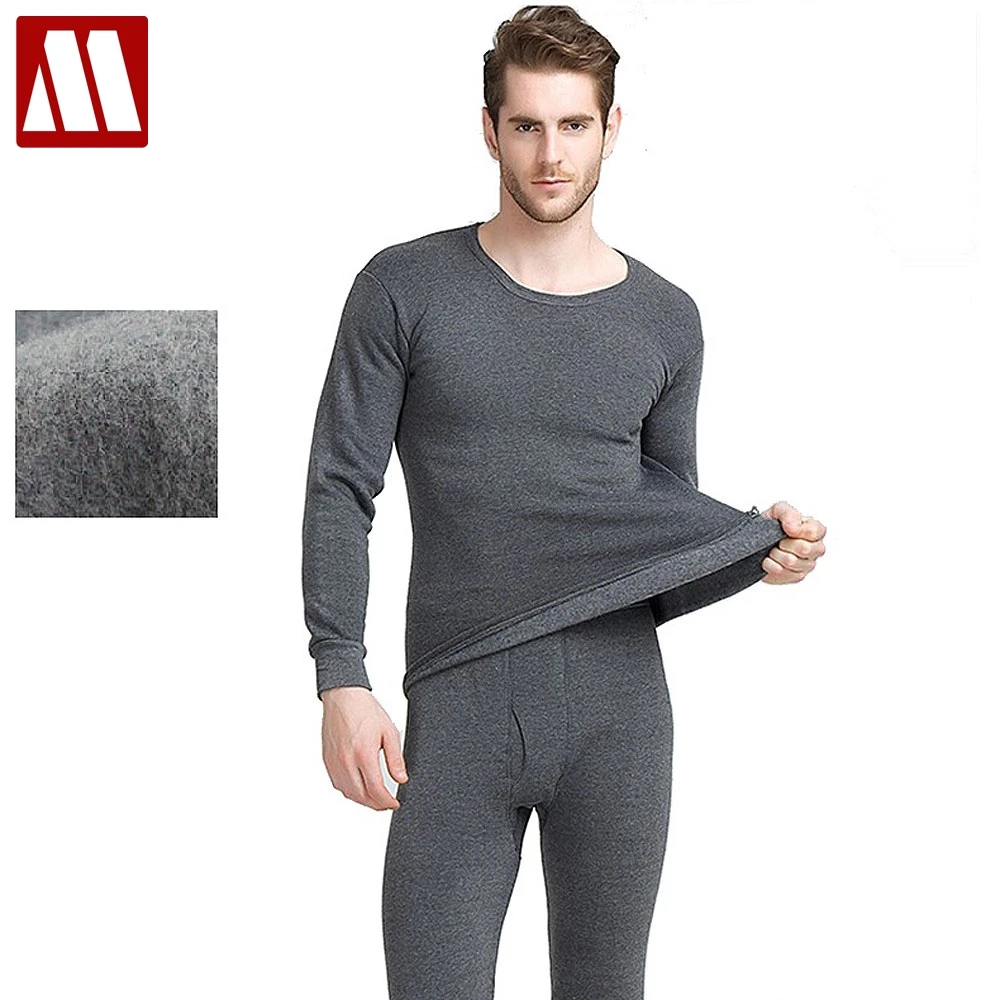 2022 New Arrival Thermal Underwear Sets Male Autumn Winter Thick Warm Round Neck Undershirts Trousers Man Long Johns S~4XL