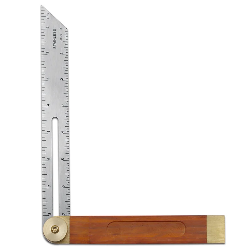 Angle Rulers Gauges Tri Square Sliding T-Bevel With Wooden Handle Level Measuring Tool wooden marking gauge Protractor