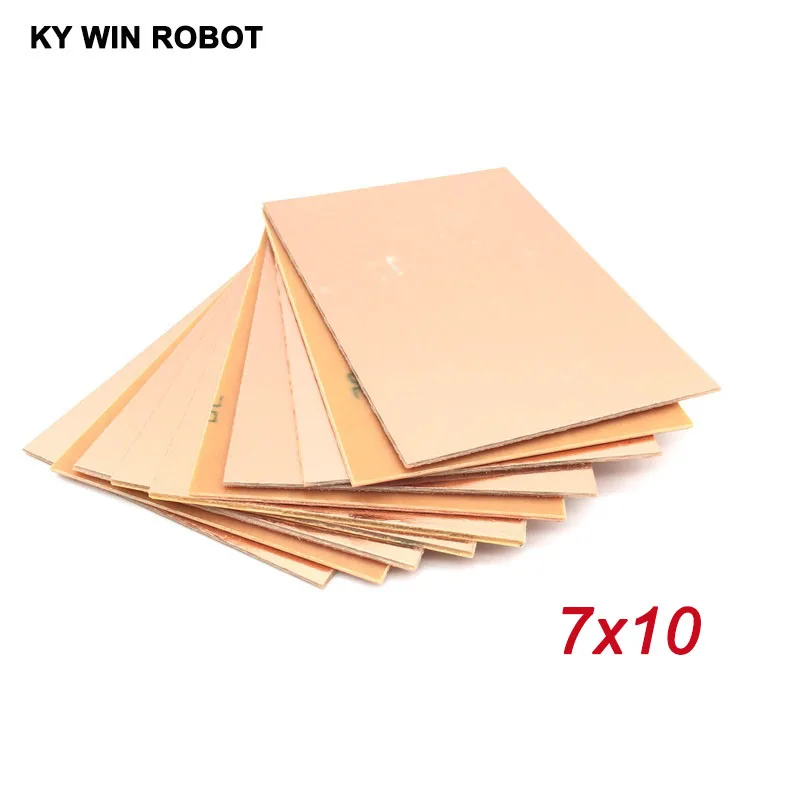 10 sztuk PF PCB jednostronna płyta pokryta miedzią DIY zestaw PCB płytka laminowana 7x10cm