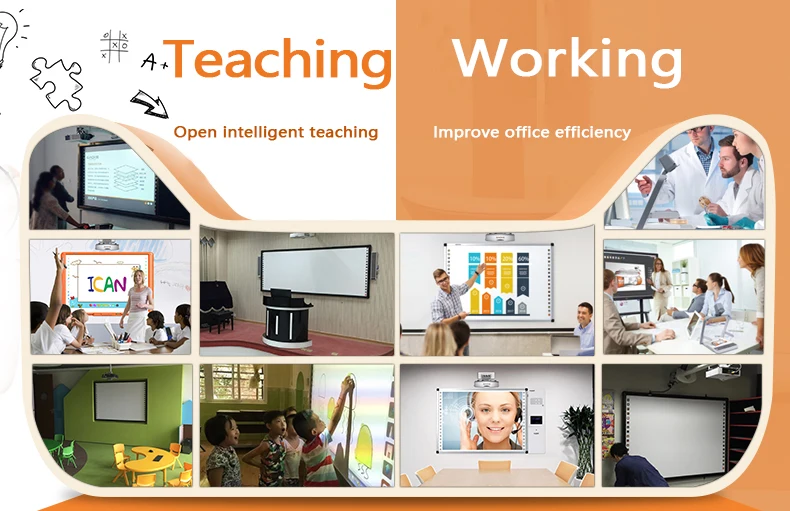 High quality powerful software Oway Manufacturer Portable Interactive Whiteboard education teaching tools children board