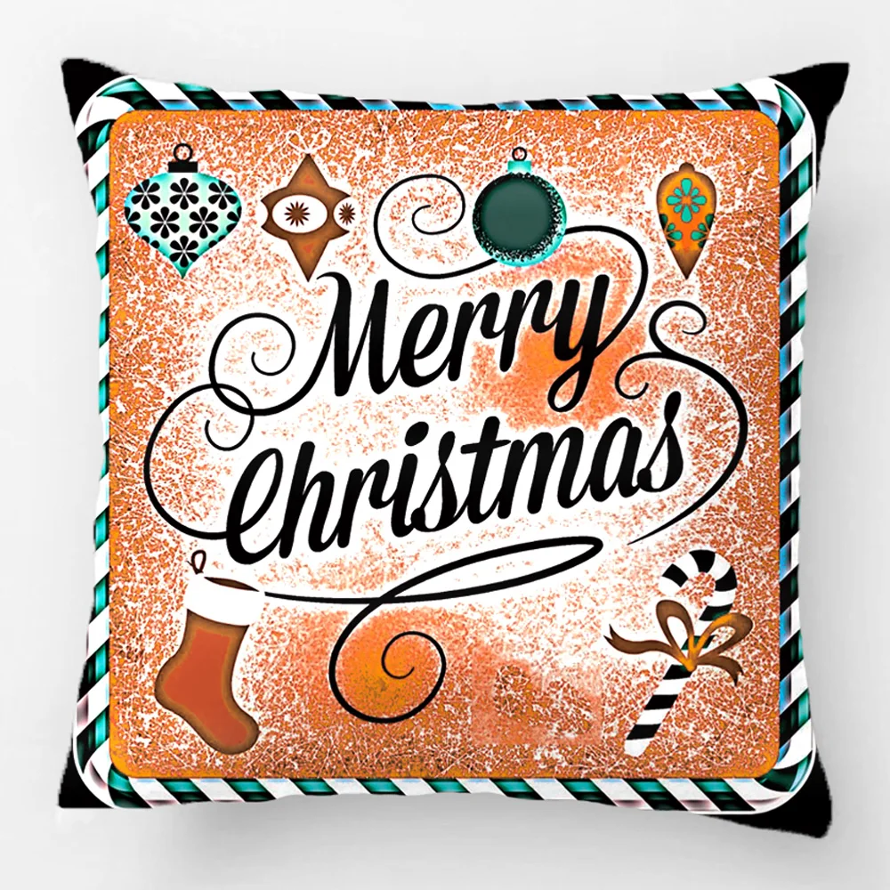 

Merry Candy Christmas Throw Pillow Case Decorative Cushion Cover Pillowcase Customize Gift High-Quality By Lvsure For Sofa Seat