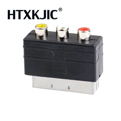 عالية الجودة rgb سكارت إلى مركب rca s-فيديو av التلفزيون محول اتصال الصوت 10 قطع