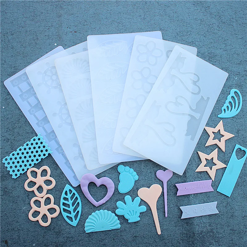 23 Shapes Diy Silicone Chocolate Fondant Candy Mold Cake Decorating Tools Home Handmade Cake Fondant Mold