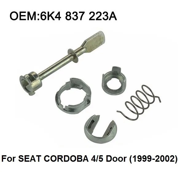 Car Iron Door Lock Cylinder Repair Kit For SEAT CORDOBA 4/5 Door (1999-2002) front left or right 5 Piece 6K4 837 223A