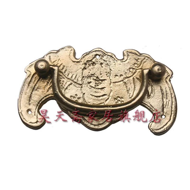 

[Haotian vegetarian] antique copper fittings / bat handle / jewelry box special parts HTD-066