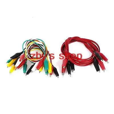 

Clip Lead Test Set 12 Piece Alligator Clips Colors Wire Crimped Tester