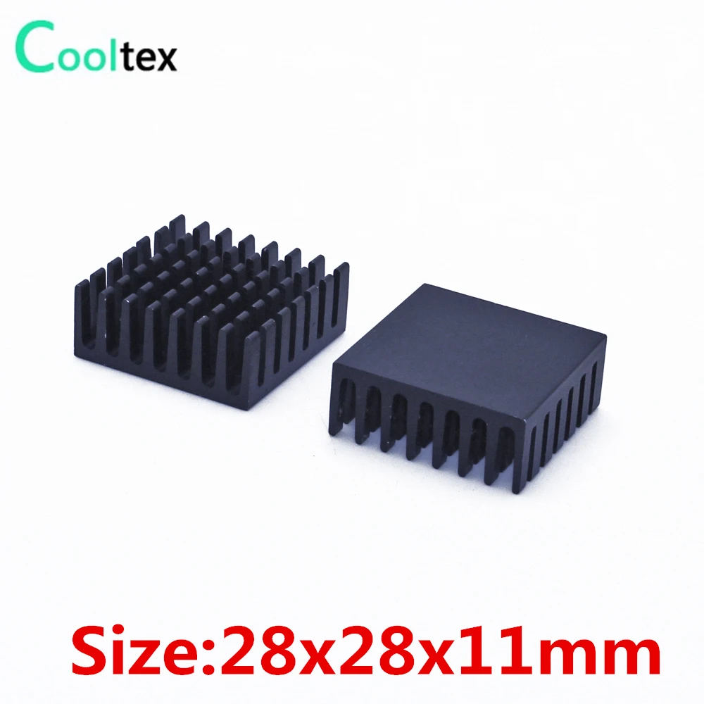 

10pcs/lot 28x28x11mm Aluminum HeatSink Heat Sink radiator for electronic Chip COOLER cooling