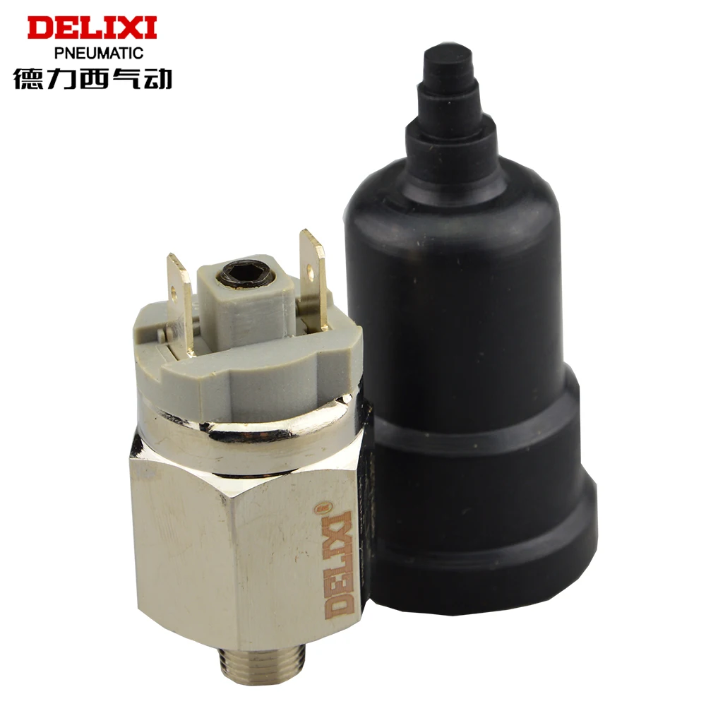 DELIXI QPM11-NC / QPM11-NO G1/8 G1/4 Pressure Switch 0.1-1MPA / Adjustable Air Diaphragm Mechanical Simple Automatic Controller