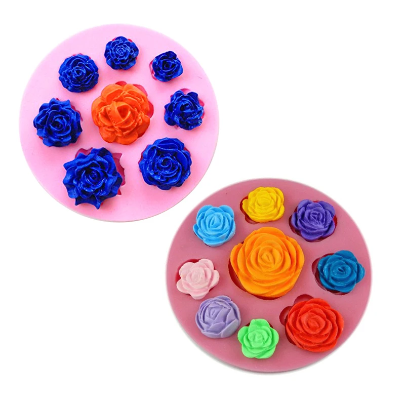 Kitchen Accessories Ware Nine Roses Cooking Tools Cake Decorating Pastry Eid Silicone Mold For Baking Fondant Sugar Craft Candy