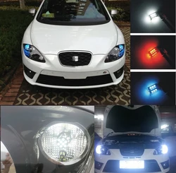 2 x High Power LED Daytime Running Light No Error for Seat LEON,Alhambra,Leon Cupra LED Driving Daytime Running Day Fog Lamp