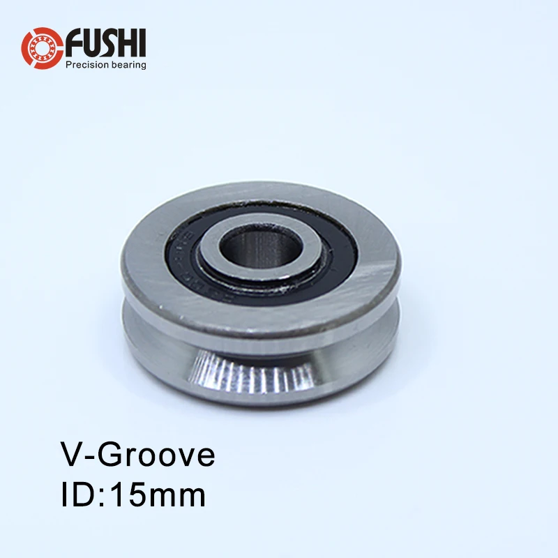 15-17mm  1 Piece U V Groove Sealed Ball Bearing Pulley Wheel Bearings V6/3 V8/4 Guide Track Roller Bearing