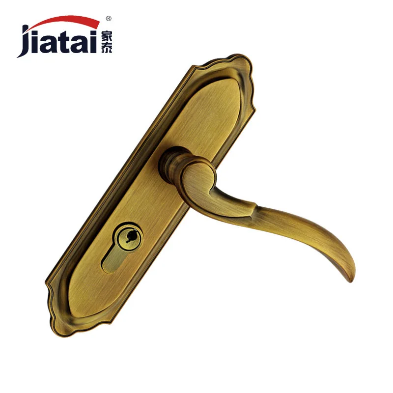 Thai high-end hardware home European American antique bronze door TK208856 yellow door locks doors