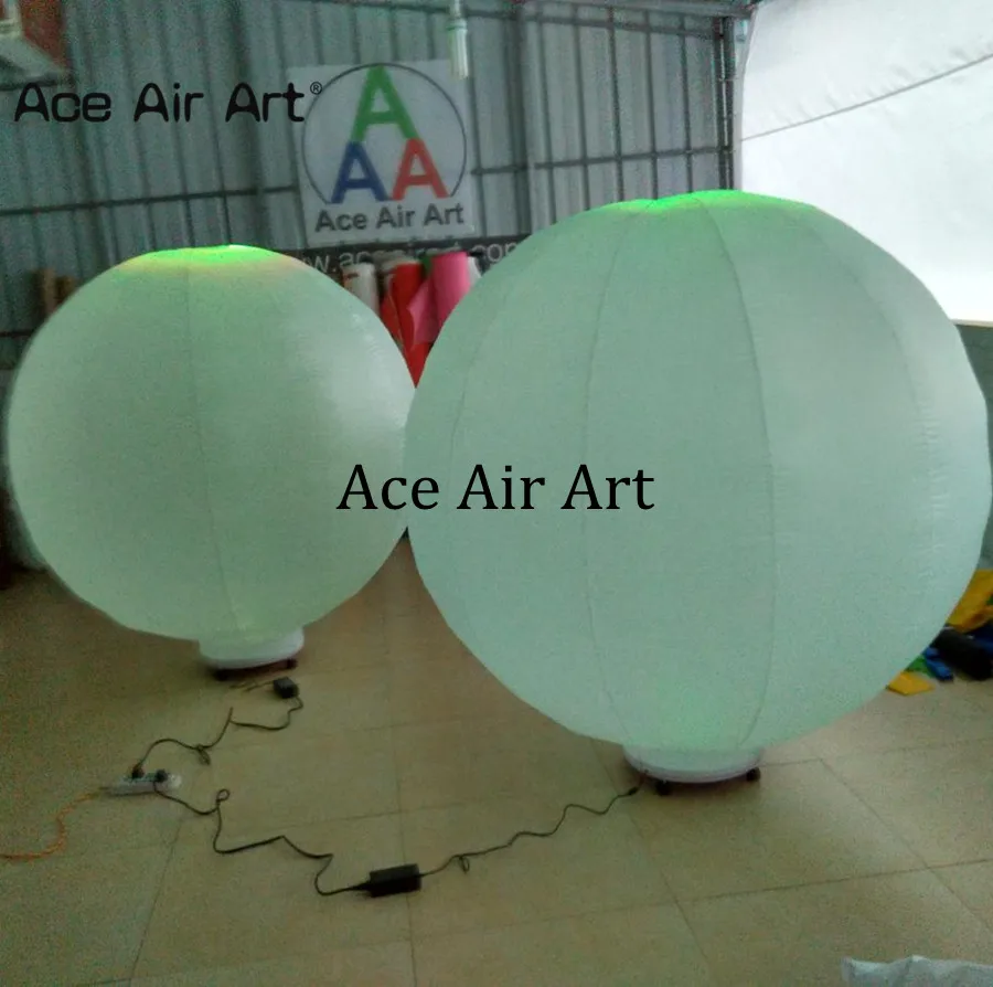 Customized Inflatable Round Ball Decoration Pellet Balloon with LED Lights Exhibition by Ace Air Art