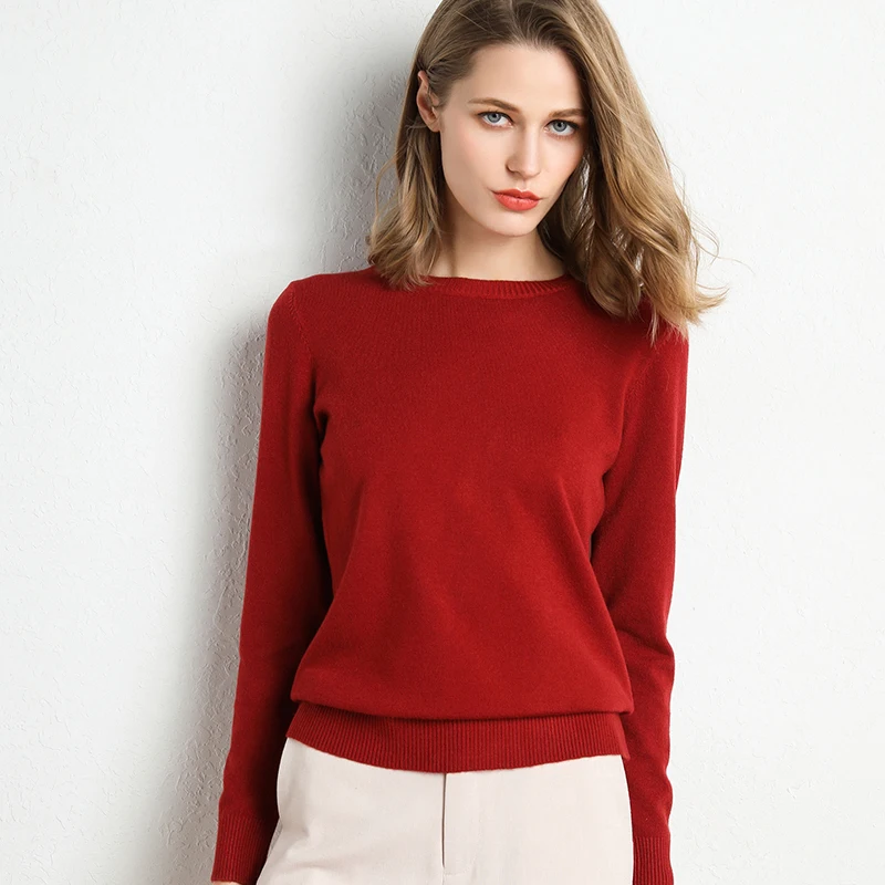 Autumn Winter new sweater women Knitted Pullover Women Sweater  Winter Sweaters Cashmere Sweater Women Round neck tops