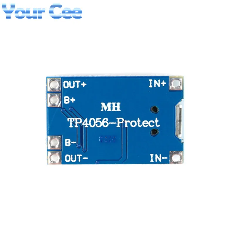 5pcs/1pc Micro USB Lithium Battery Charger Charging Board Module 5V 1A 18650 Protection Dual Function 1A Li-ion Cell