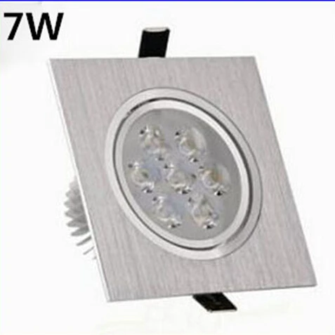 

1W/3W/5W/7W/9W/12W square led downlight Epistar chip led light AC85-265V spot ceiling lamp luminaria for bedroom