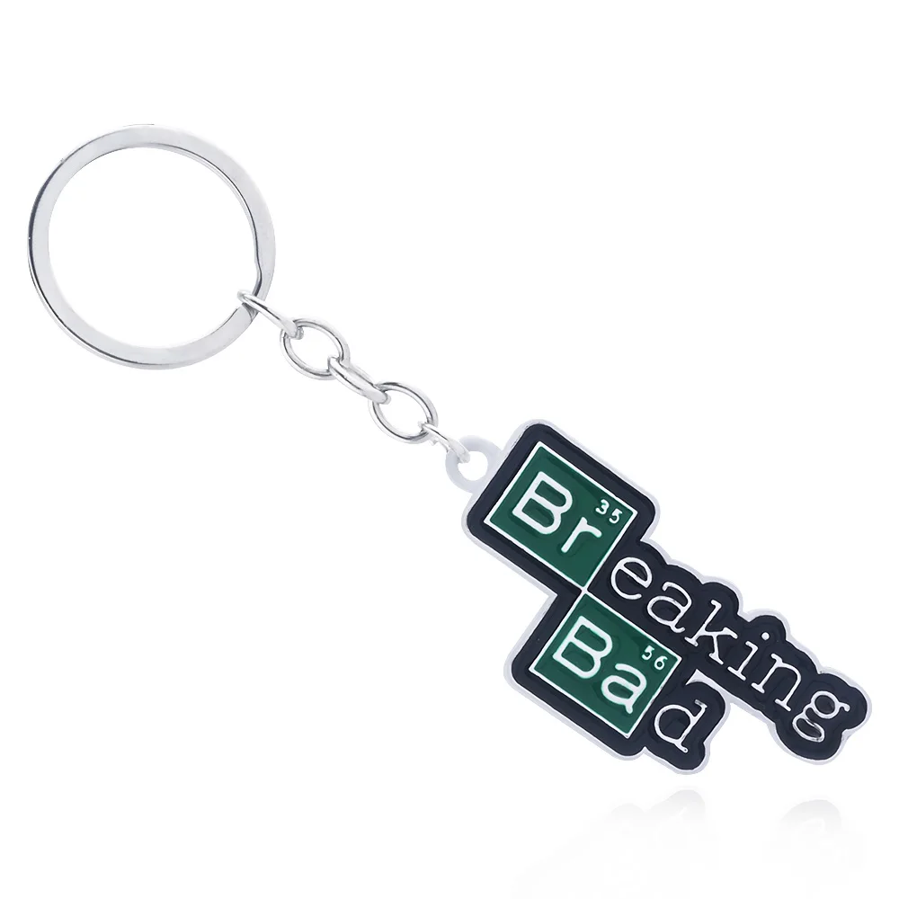 TV Breaking Bad Keychain Letter Logo Key Chain for Women Men Car Keyring Chaveiro Jewelry Christmas Gift