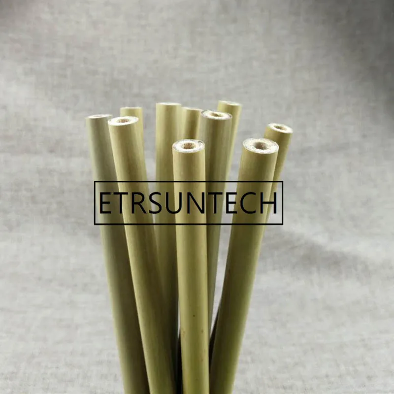 200Pcs Bamboo Straw 19cm/23cm Reusable Straw Organic Natural Bamboo Drinking Straw for Party Bar Accessories