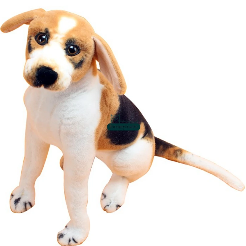 

Dorimytrader Hot Quality 70cm Giant Simulated Animal Beagle Stuffed Toy 28inches Plush Soft Cartoon Dog Doll Pillow Present