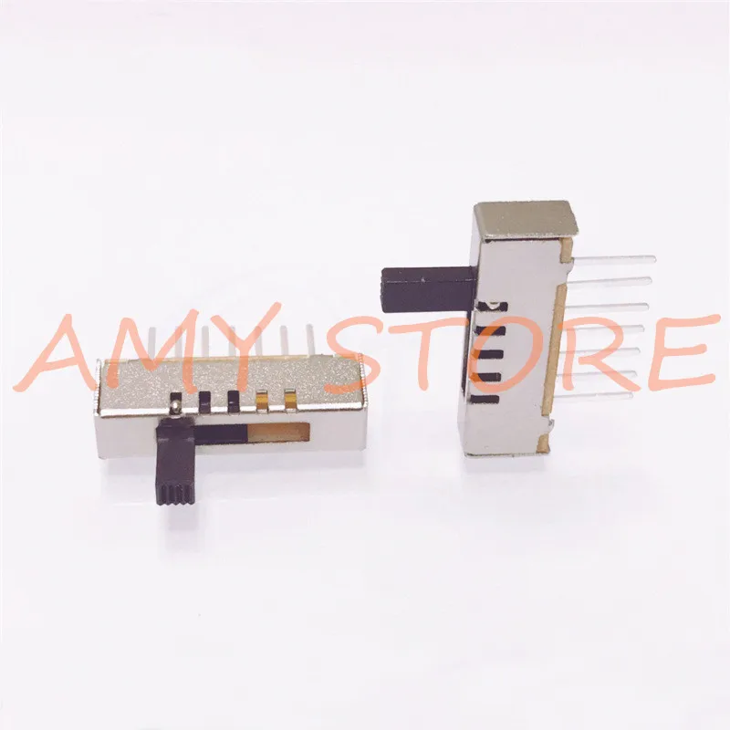 5pcs SS-15E01 Vertical (1P5T) 5 Positions Toggle Slide DIP Switch without Fixed Foot and 7 Pins SK-15E01 Horizontal