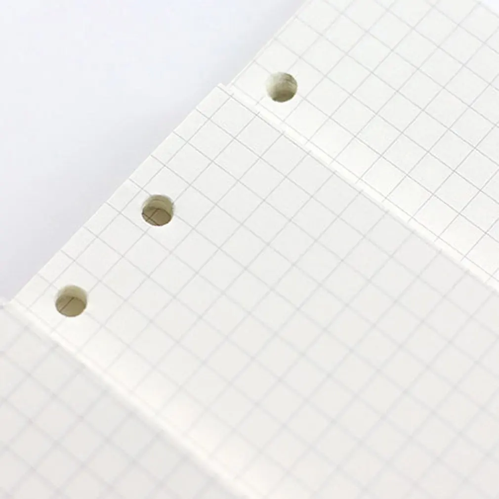 A5 a6 a7ルーズリーフノートブックリフィルスパイラルバインダープランナーインナーページインサイドペーパーデイリーウィークリーマンスリープラントゥドゥラインドットグリッド