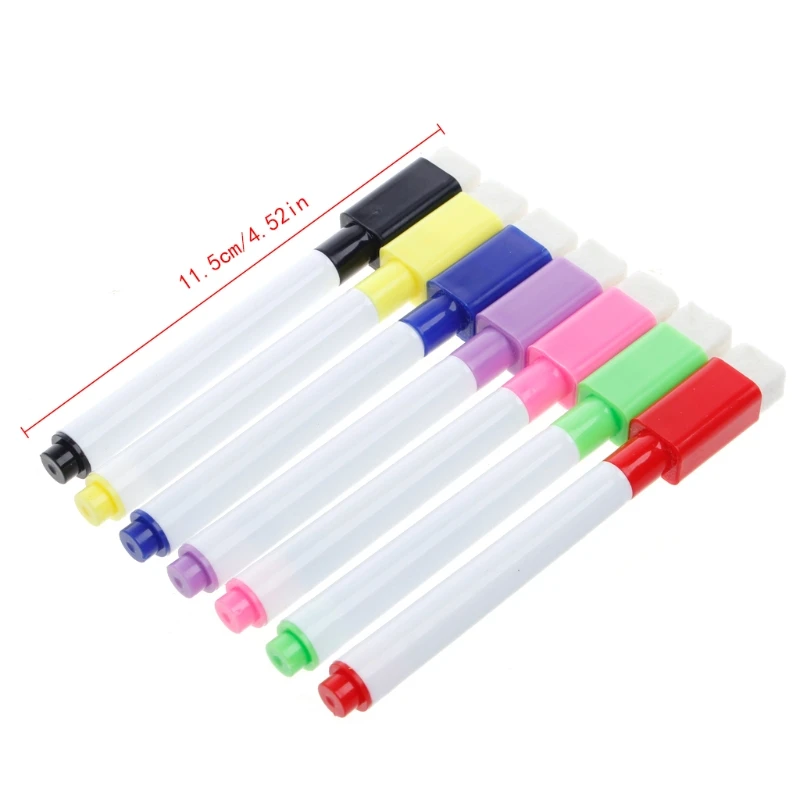 2020 New 5Pcs Whiteboard Pen Erasable Dry White Board Markers Black Ink Fine Size Nip