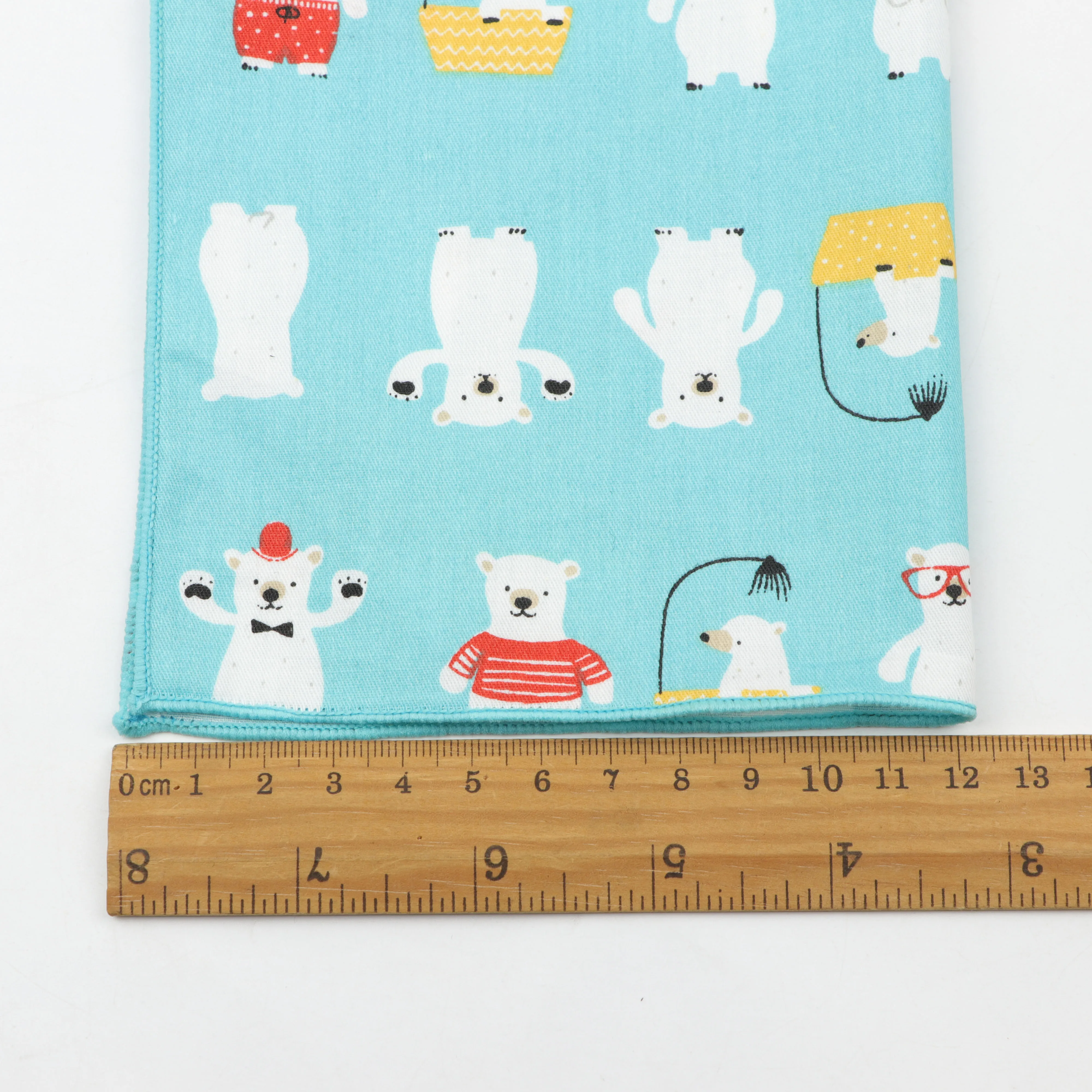 Kids Handkerchief Scarves Vintage Cotton Hankies Men's Pocket Square Children Dog Duck Animal Fruit Handkerchiefs