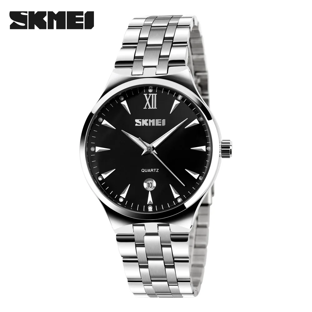 SKMEI Quartz Watch Men Watches Luxury Brand Sport Full Steel Casual Business Wrist watch Clock Male Waterproof Relogio Masculino