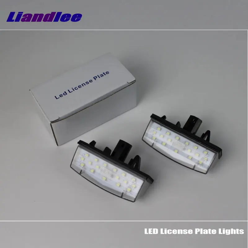 Liandlee Car License Plate Lights For Toyota Prius XW30 2009-2015 Auto Number Frame Lamp Bulb LED Illumination Accessories