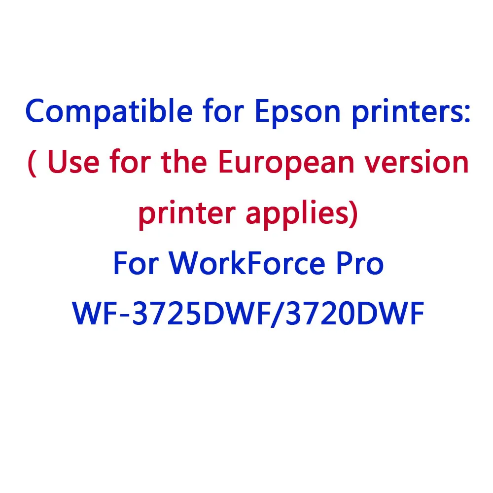 Compatible Ink Cartridges 34XL T3471 T3472 T3473 T3474 for Epson  WF-3720D WF-3725 (2 Black, 1 Cyan, 1 Magenta, 1 Yellow)