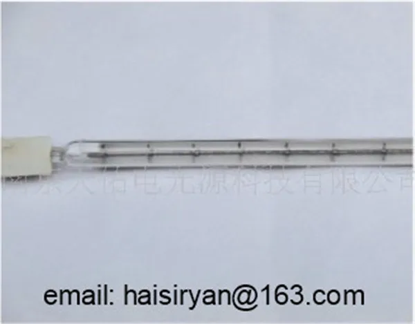 customized 300w 350mm far Single tube Electric halogen IR quartz glass heate bulbs