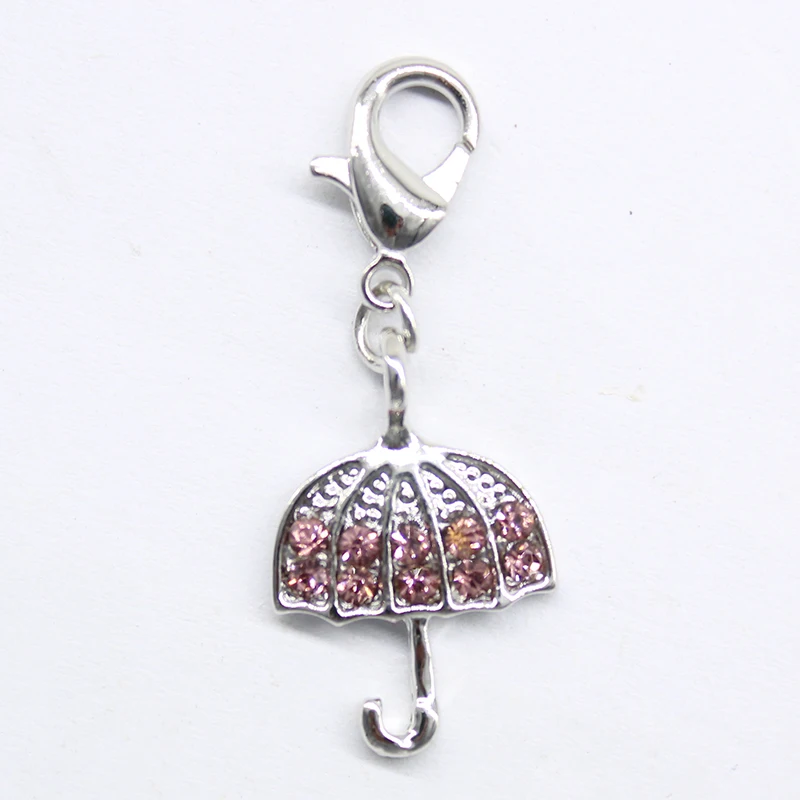 2016 fashion classic popular small umbrella with lobster clasp pendant