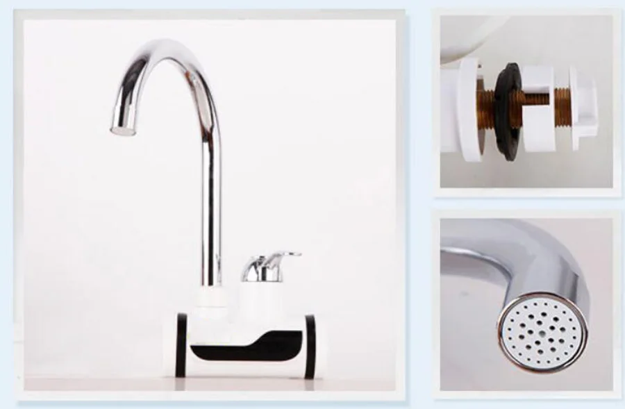 탱크리스 전기 온수기, 주방 인스턴트 온수 탭 히터, 전기 수도꼭지, 순간 3000W D106